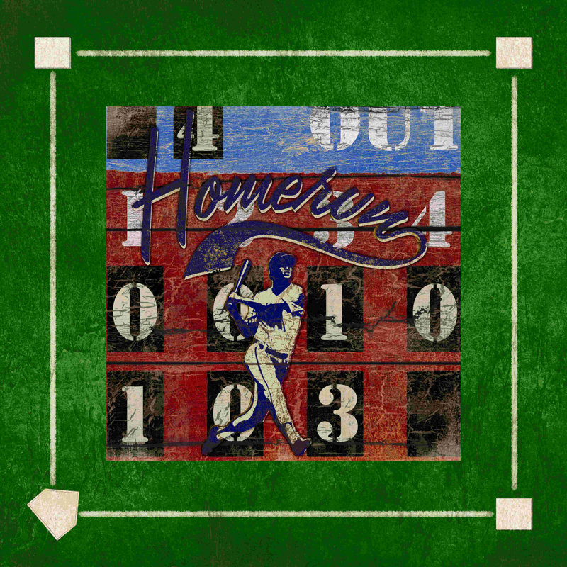 " Homerun ", 20" W x 20" H