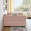 Grand lit de jour avec canapé-lit capitonné à deux tiroirs, tissu Boucle (88 po x 65,5 po x 29,5 po)-1437514506