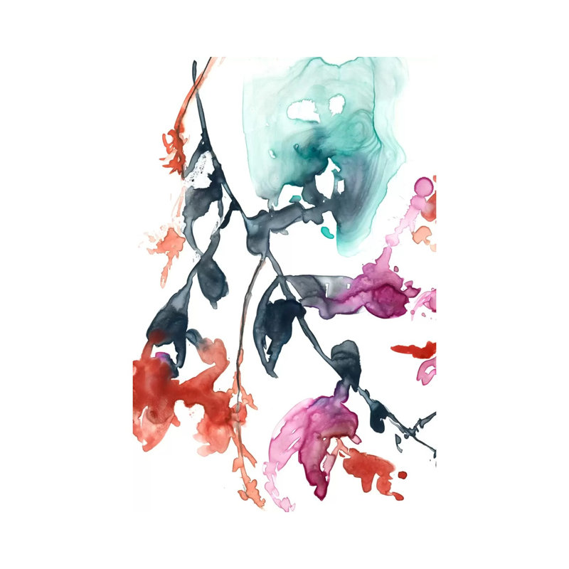 Hanging Fuchsia I by Jennifer Goldberger - Wrapped Canvas Gallery-Wrapped Canvas Giclée, 20.32 cm H x 30.48 cm W