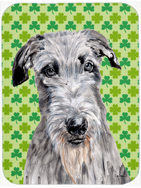 Planche à découper en verre st. à caroline écossais écossais deerhound st. patrick Shamrock Lucky Irish