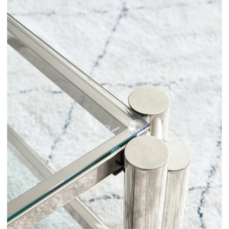Ensemble de tables basses Modern, Argent argent