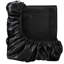 Drap-housse noir luxueux 100% satin, 7 plis