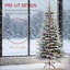 Arbre de Noël artificiel enneigé 6,5 pi