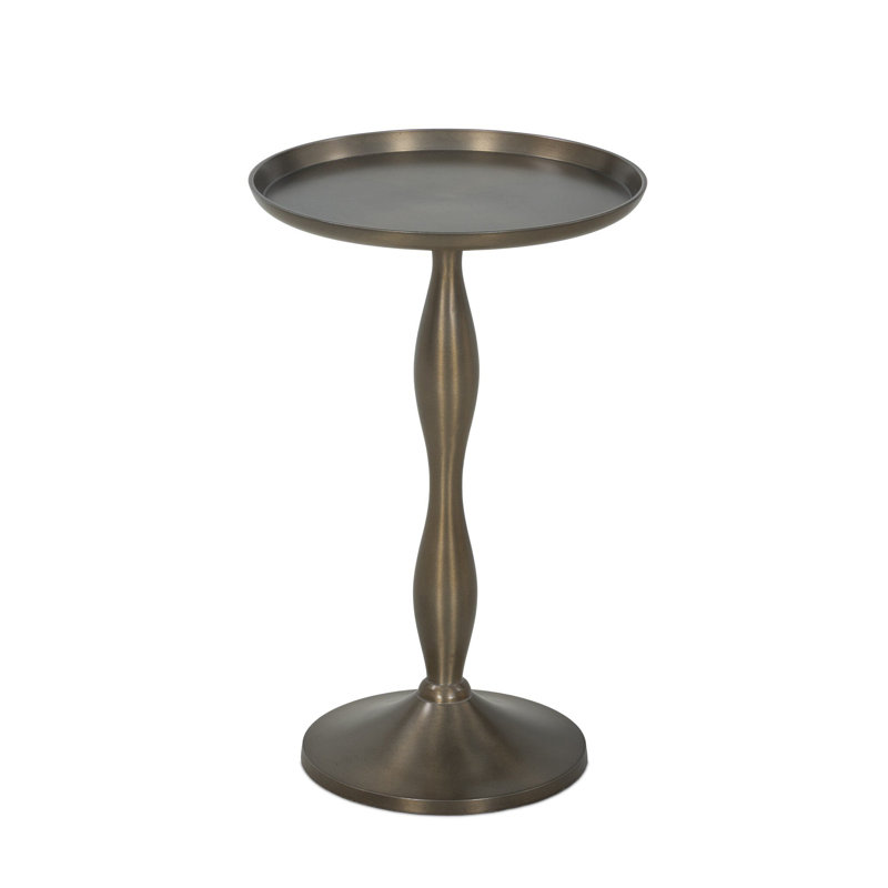 Carden End Table-Dark Aluminum, Dark Aluminum