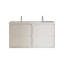 Meuble-lavabo double 60 po avec plateau en pierre blanche et 4 tiroirs pour salle de bain moderne 60 po-1529269014