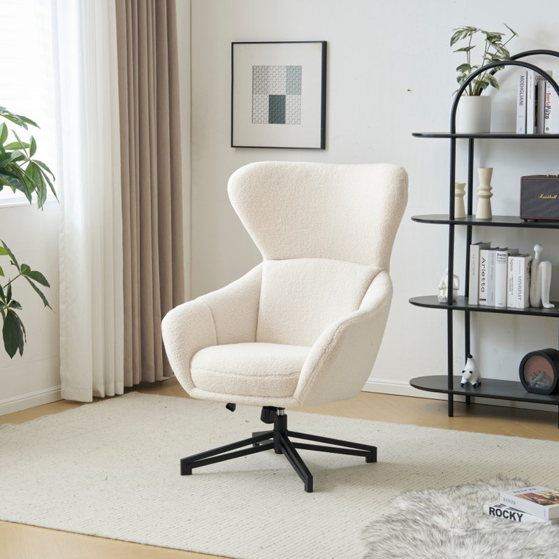 Noah Boucle Armchair Swivel Chair