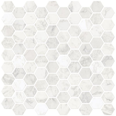 25.4 cm. W x 25.4 cm. L Peel and Stick Mosaic Tile