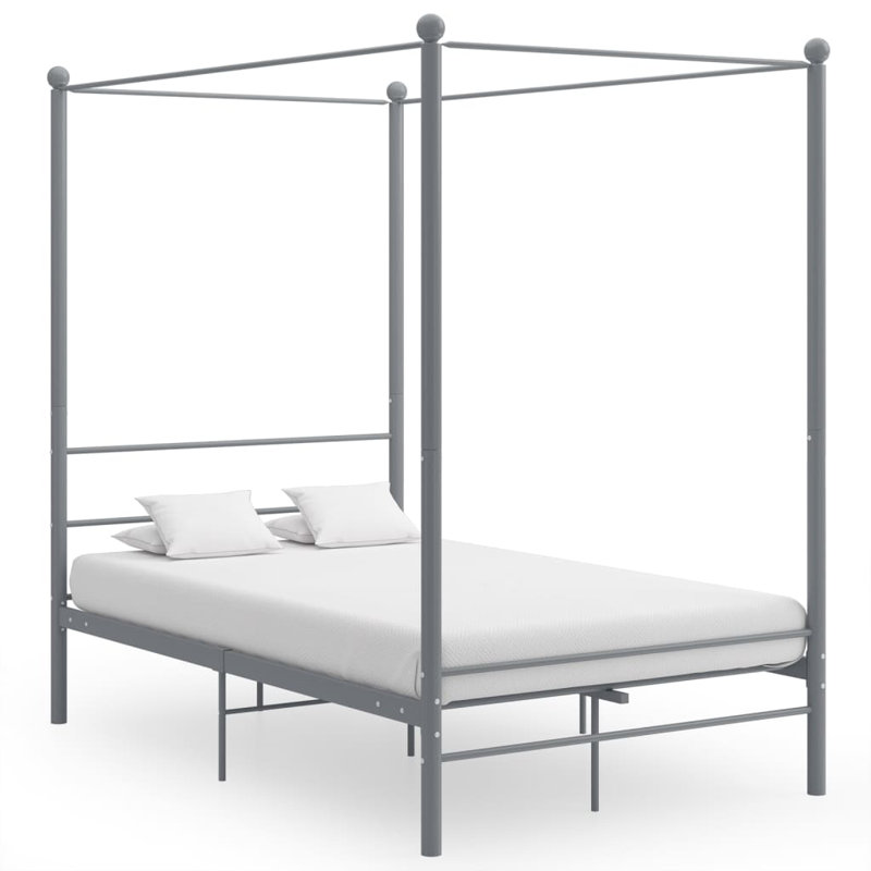Azeezah Bed, 140 x 200 cm, Grey