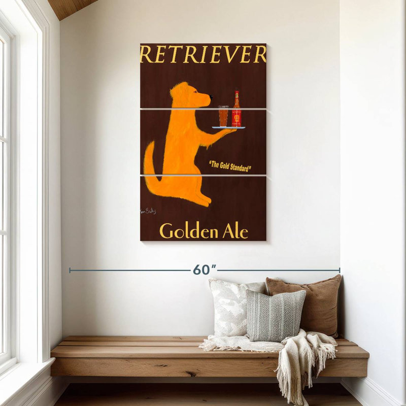 Yarlin Retriever Golden Ale, H 45 po x l 28 po