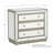 Fonzo Wood 3-Drawer Mirrored Accent Chest