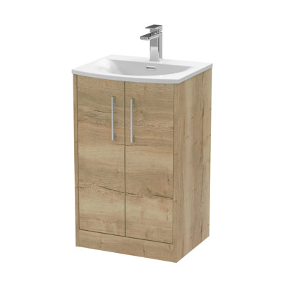 Juno 500mm Single Bathroom Vanity with Integrated Vitreous China Basin