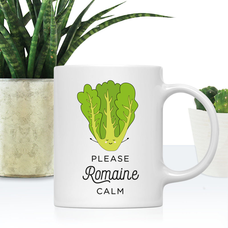 Tasse à café Funny Food pun, Laitue romaine