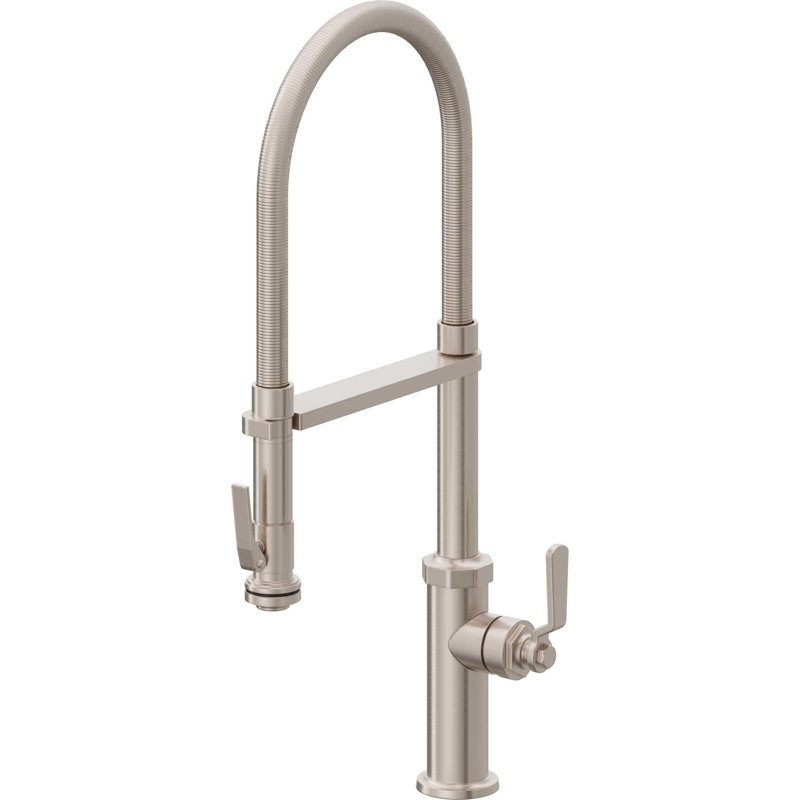 Culinary Pull-Out Kitchen Faucet With Squeeze Sprayer, Satin Nickel