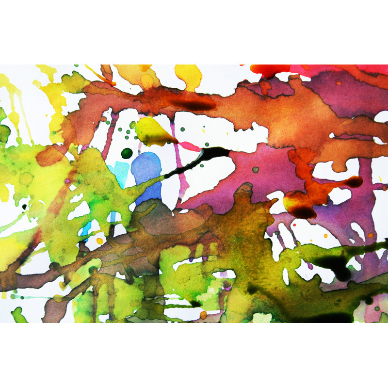 Vivid Abstract Expression - Wrapped Canvas Painting, 30cm H x 46cm W x 3.8cm D