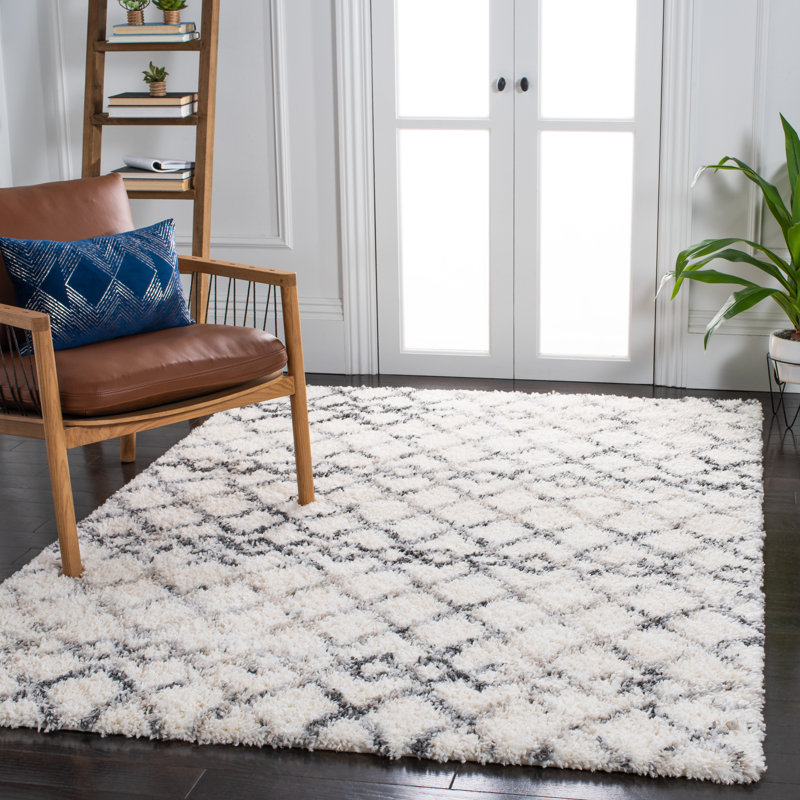 Tapis ivoire / gris Adame, Rectangle 9 pi x 12 pi