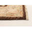 Tapis décoratif en laine de conception unique noué à la main New Age Ushak brun foncé/beige 4 pi 1 po x 6 pi 1 po