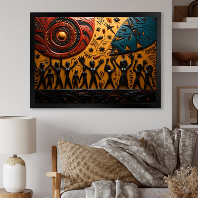Khobi African Tribal Rhythms IX - African Tribal Canvas Wall Art