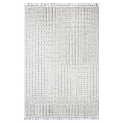 Tapis rayé en jute crèmeépalaisépalais