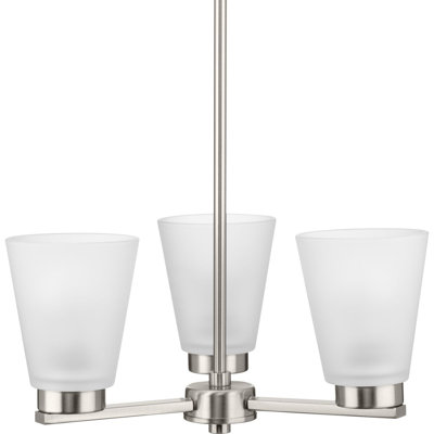 Three-Light Transitional Chandelier