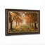 Chemin du verger de pommiers sous la lumière dorée de l'automne - Tableau sur toile-179143474