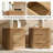 Graciana 3-Piece Fluted Solid Wood Bedroom Set-688049772-688049745
