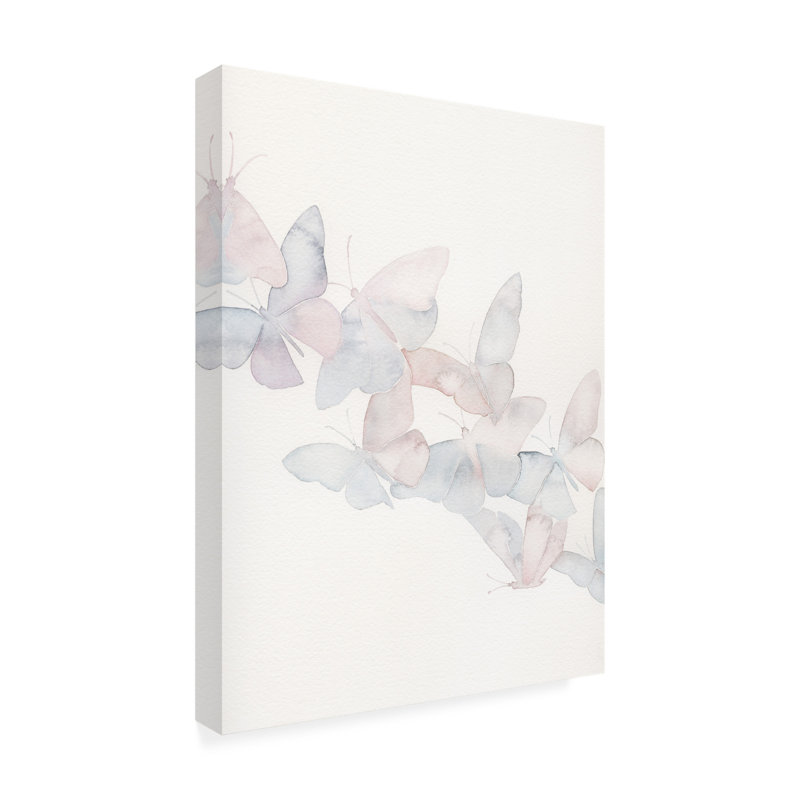 «Crystalline Butterflies I on Canvas» par Grace Popp, reproduction, H 19 po x l 14 po x P 2 po