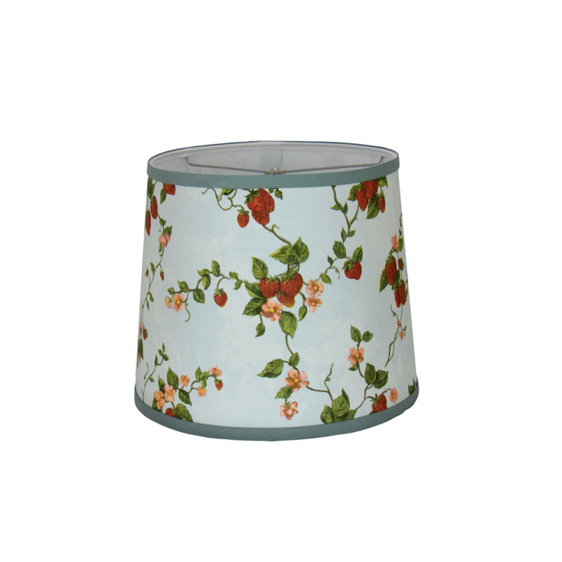 Strawberry Print Lamp Shade, 9" H x 10" W x 10" D