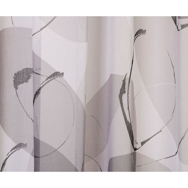 Amanvir Semi Sheer Curtain, Grey