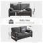 Canapé rembourré 2 places avec coussins en duvet Jax Chenille-457483401
