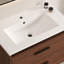 Meuble-lavabo mural 30 po à 2 tiroirs, fermeture brun rougeâtre