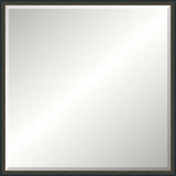 Distressed Black Old World Mirror