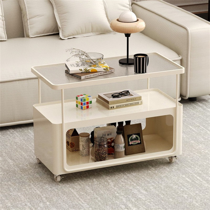 Table basse / table d'appoint / table d'appoint portable, élégante et compacte, White, 21.65" H x 27.55" L x 11.81" W