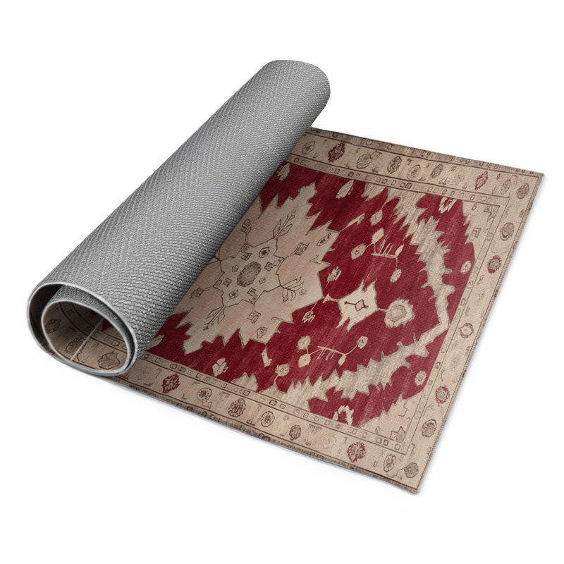Tapis d'intérieur et d'extérieur surteint beige, Rectangle 5 pi x 7 pi