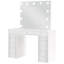 Coiffeuse avec miroir et tabouret Winona
