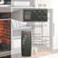 Meuble télé avec foyer électrique et chauffage, gris délavé, parfait pour les espaces de divertissement confortables-1871006802