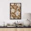 «Warm Brown Floral Decor», impression sur toile encadrée-109881845-109881844