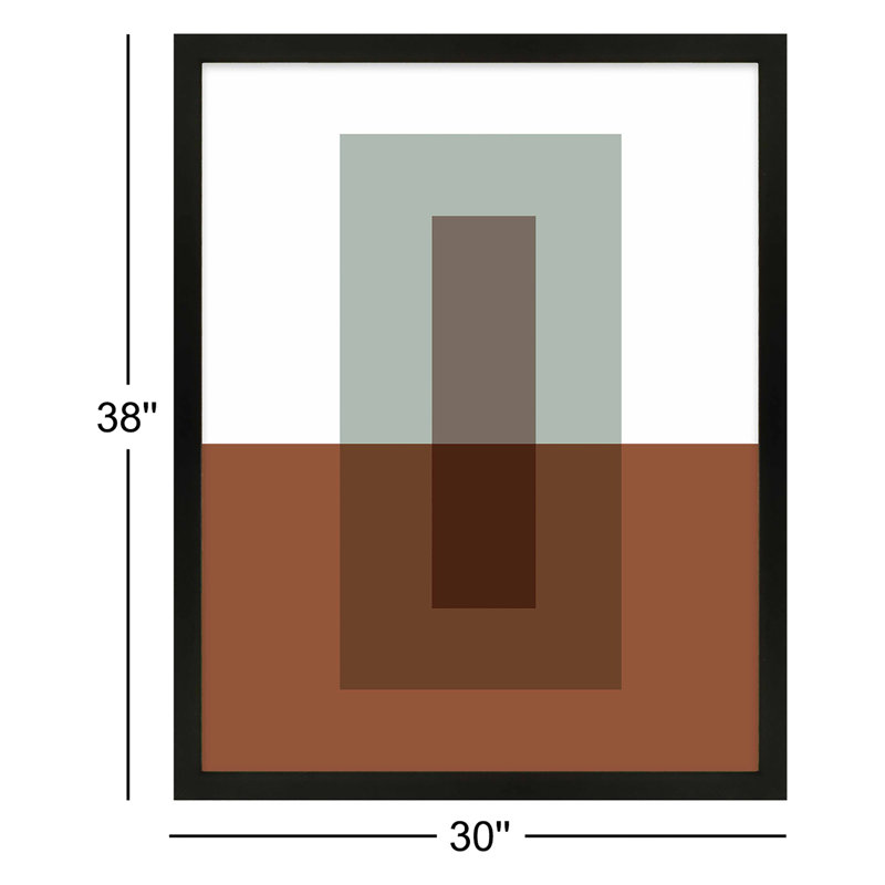 Up & Down Print by Jacques Pilon, 38" H x 30" W, Black Framed Paper