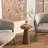 13.6'' Round End Table,side Table With Fluted Pedestal Base-1110293161