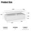 Pedestal Coffee Table with Storage-338615280