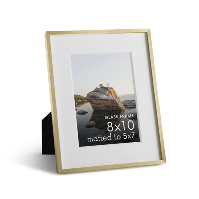 Cadre photo en métal avec verre