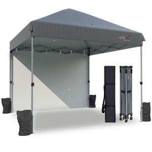 Auvent escamotable 10 x 10 avec 1 paroi latérale