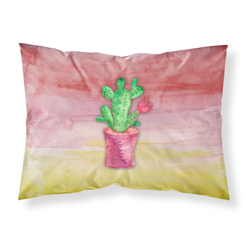 Taie d’oreiller cactus floral