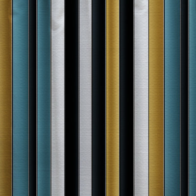 Motif vert et doré à rayures fines - Rideau en velours rayé - obscurcissant - 1 panneau