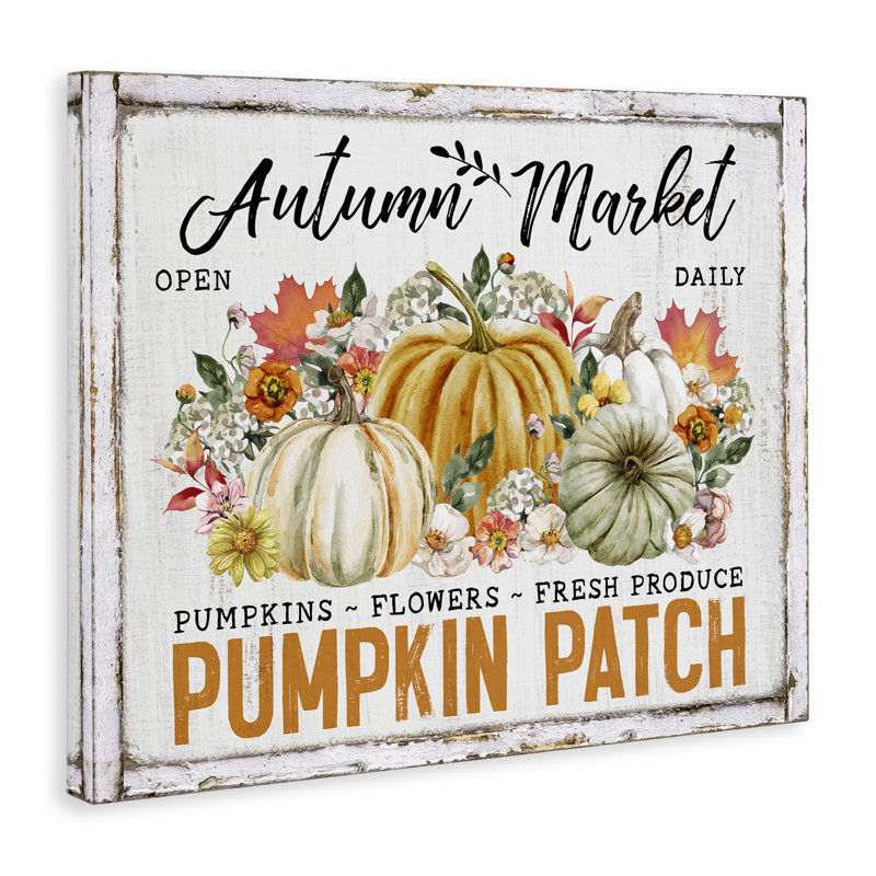 Art mural sur toile «Rustic Autumn Market» par Creatif Belle, H 24 po x l 30 po