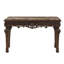 Console traditionnelle sculptée à la main avec plateau en marbre