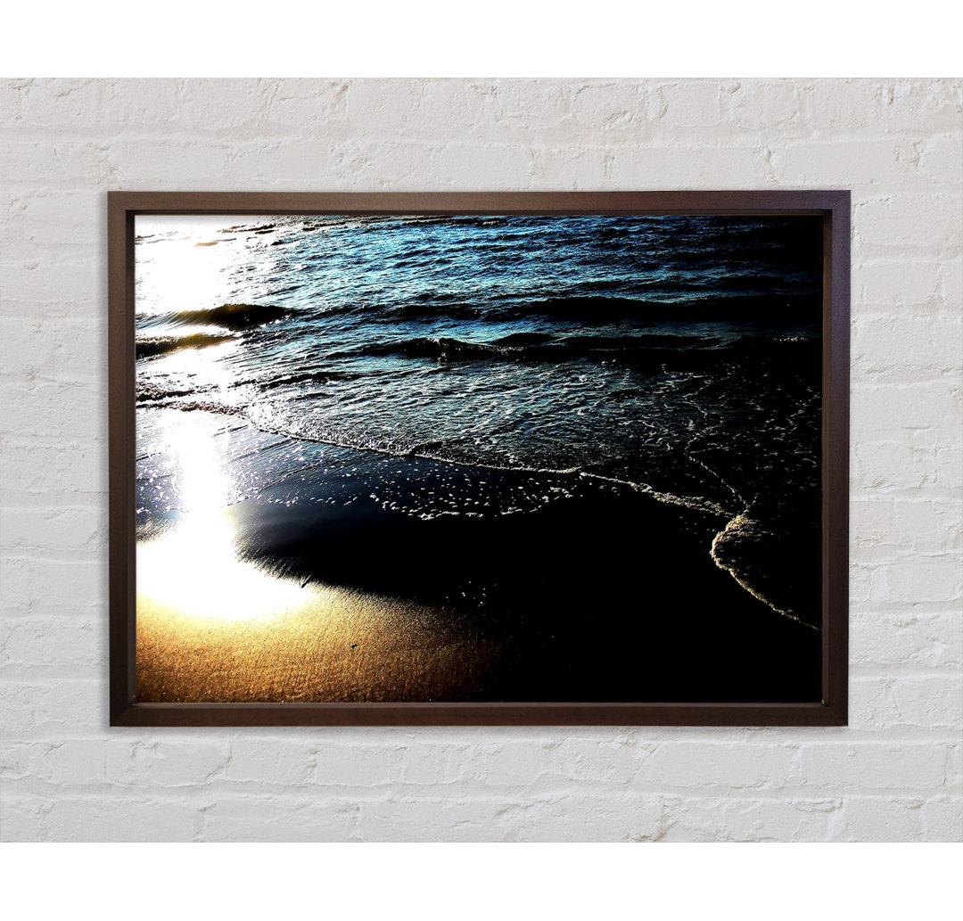 Sunshine Blaze Across The Ocean - Single Picture Frame Kunstdrucke auf Leinwand