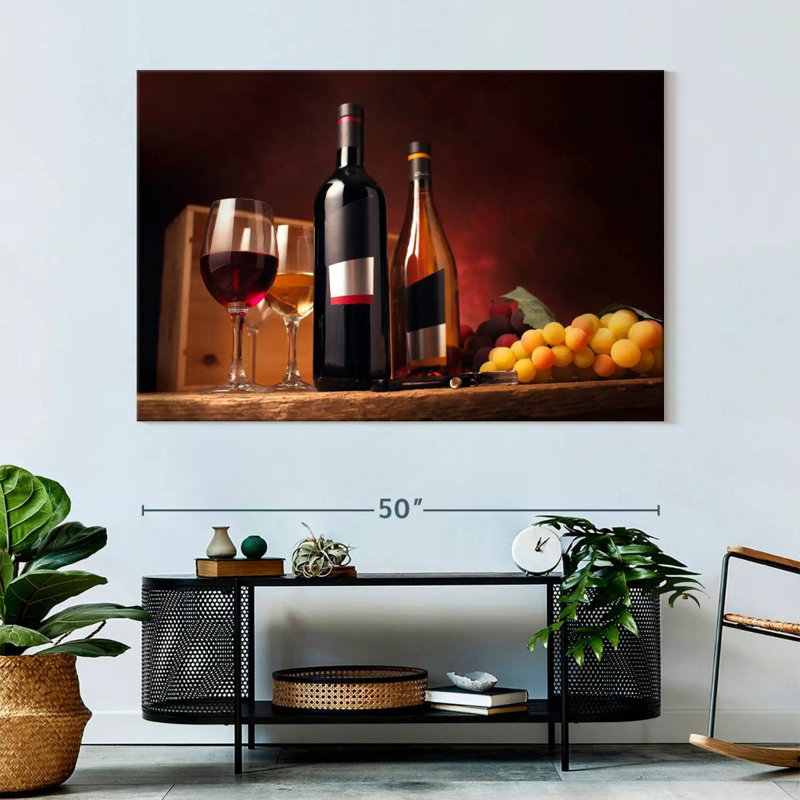 Yarlin Wine On The Table, 34" H x 51" W