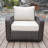 6 - Person Wicker Patio Dining Set with Rectangular Table , Cushions Included