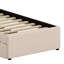 Lit plateforme tapissier avec lit gigogne escamotable-128985082