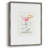 Cosmo Bow Framed Print - Solid Wood